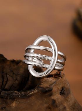 欧美货源简约莫桑石纯银s925戒指