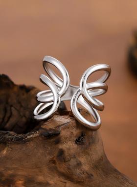 简约风镂空不锈钢嘻哈戒指