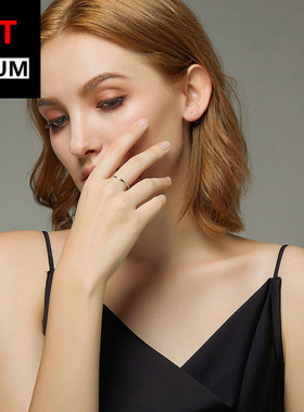 外贸热卖纯银红色小爱心滴油简约S925气质戒指欧美流行款时尚指环