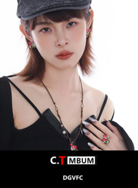 蝴蝶结青提葡萄项链女2025新款轻