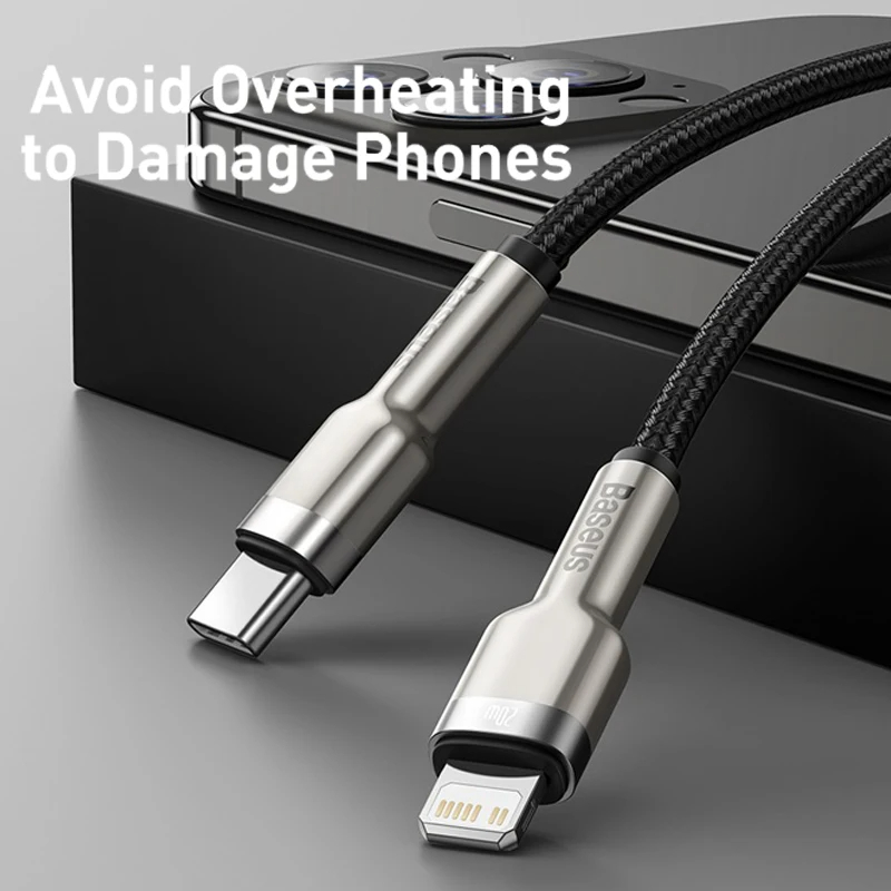 Baseus PD 20W USB C Cable Charge Cable适用苹果14数据线适用iPhone13充电线TypeC转Lighting手机快充闪充 - 图1