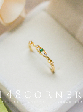 定制宫廷锆石开口日系气质复古