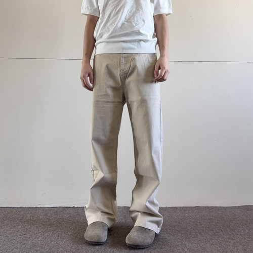 soxiox美式水洗牛仔工装裤男女秋季直筒宽松显瘦复古cleanfit裤子 - 图2