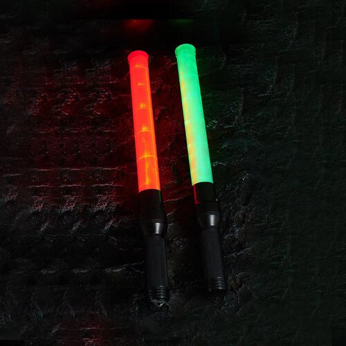 交通指挥棒荧光棒54公分大号安全警示灯LED超亮应急灯道路指挥棒 - 图1