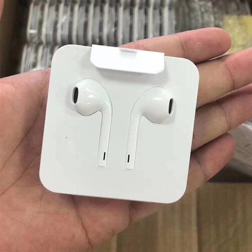 适用于苹果iphone14mini13XR直插XSMAX8p扁头有线12pro7手机耳机 - 图1