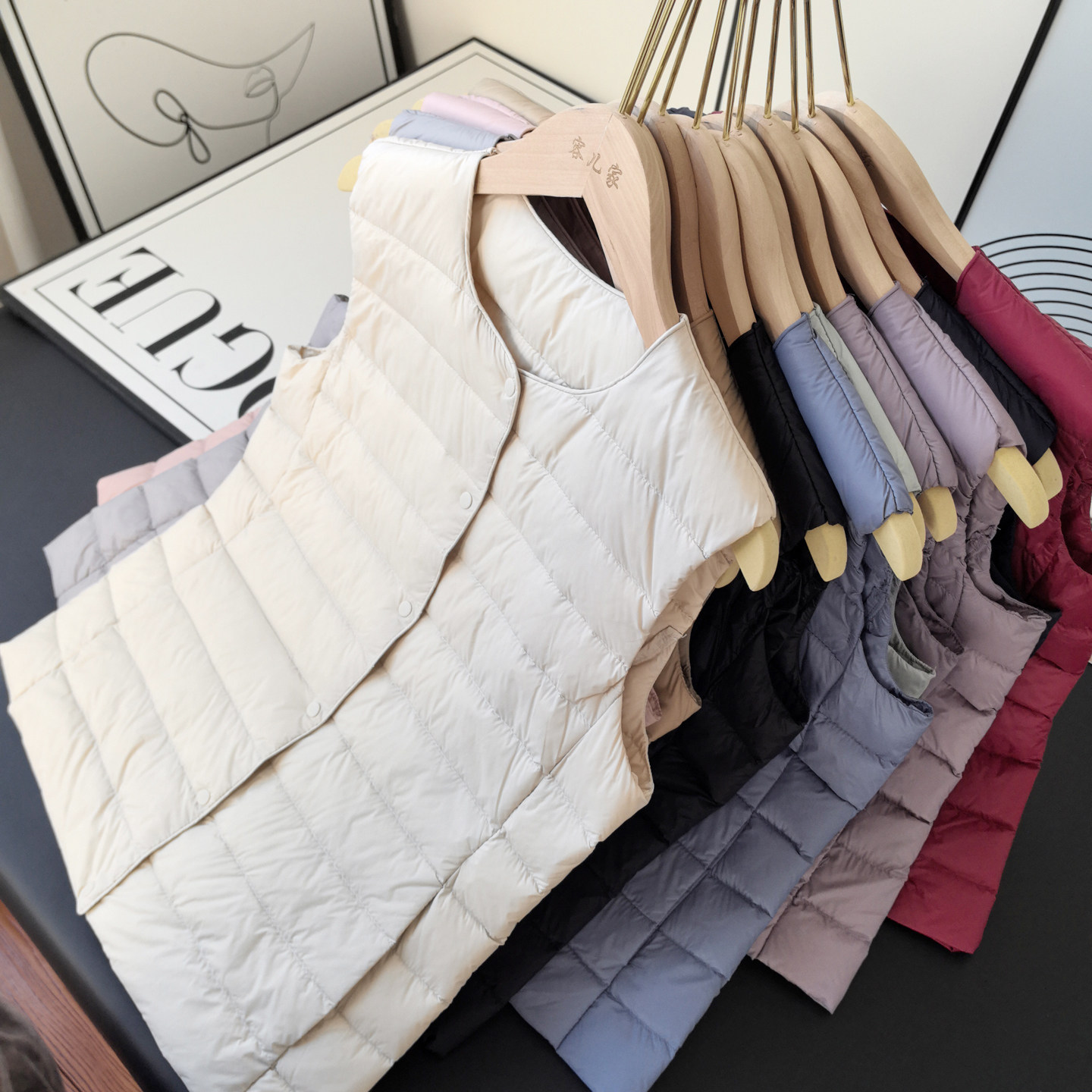 渠道货！可收纳！简约百搭轻便保暖叠穿内搭白鸭绒羽绒马夹背心女,淘宝优惠券,粉丝福利购,淘宝优惠卷