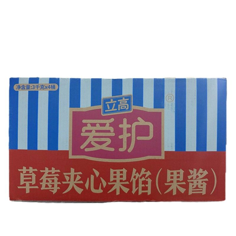 立高爱护草莓夹心果酱3kg草莓果馅烘焙蛋糕面包夹心馅料慕斯西点,淘宝优惠券,粉丝福利购,淘宝优惠卷