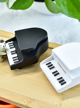 迷你树脂三角钢琴摆件