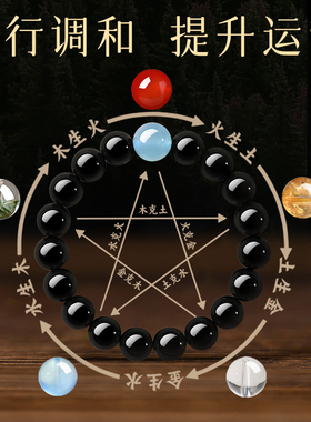 【普陀山直发】黑曜石五行补缺