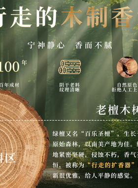 天然绿檀木手串檀香木质文玩木头佛珠108颗绿色手链女款盘玩饰品