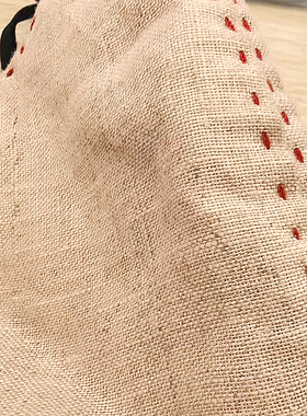 加厚纯亚麻双层手工缝线防晒口罩