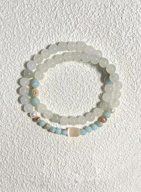 新中式串珠手链天山翠复古