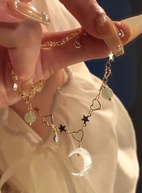 银蝴蝶锆石送闺蜜礼物手链