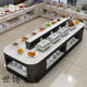 Hotel double-sided breakfast tablebufeitai restaurant unit canteen Zhongdao self-service dining table Taiwanese dishes dessert display table