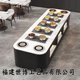 Hotel double-sided breakfast table, school cafeteria, Nakashima walnut buffet table, hotel marble buffet table