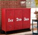 American tea table kitchen old retro style storage cabinet