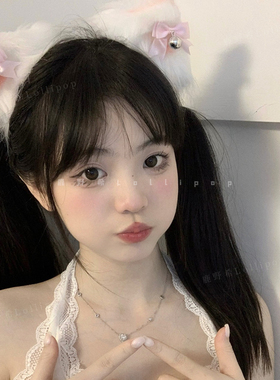日系软妹可爱毛绒猫耳朵发箍女发饰猫咪兔子狐狸铃铛发夹头饰品