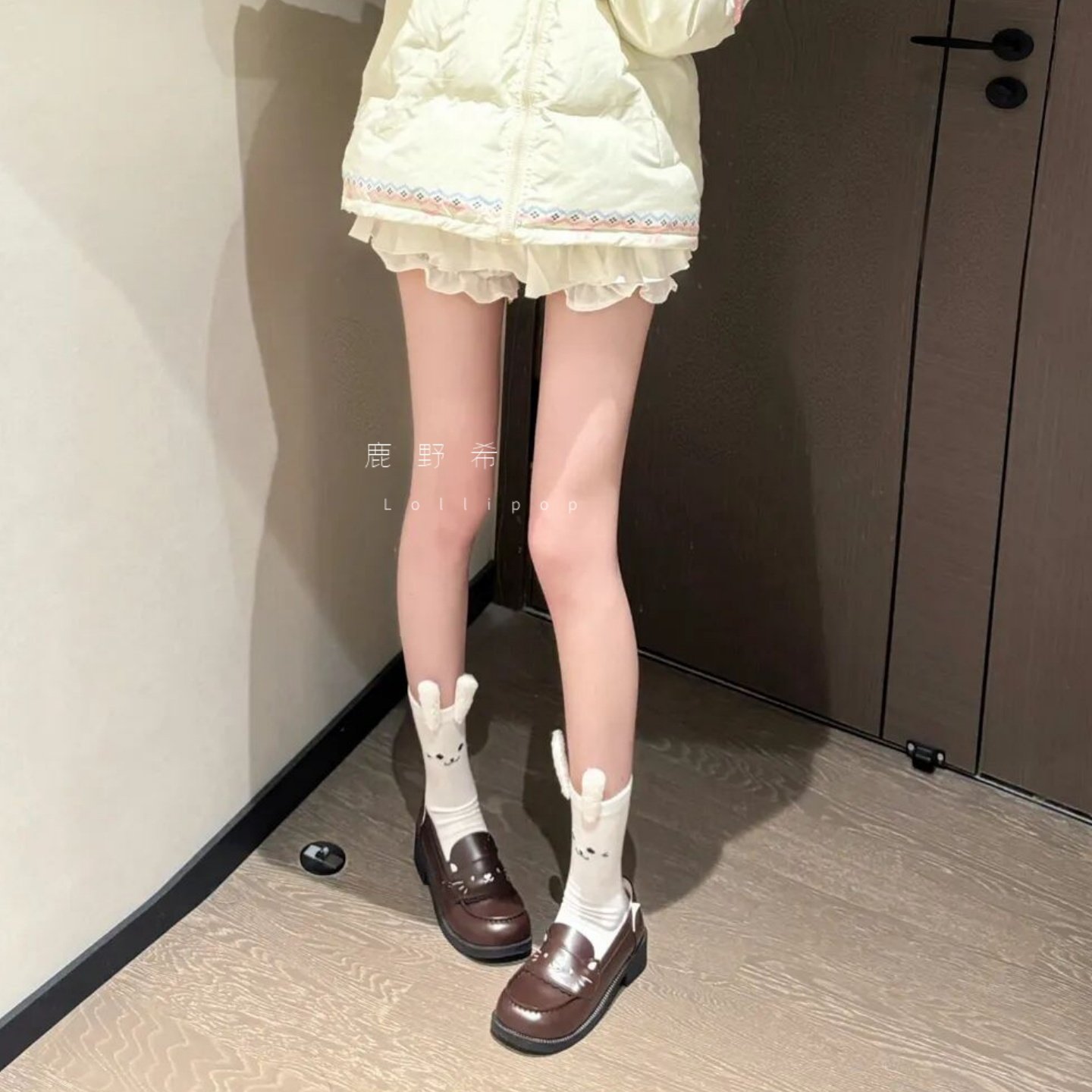 2026早春日系可爱兔子立体耳朵中筒袜女日系学院风jk少女白色袜子,淘宝优惠券,粉丝福利购,淘宝优惠卷