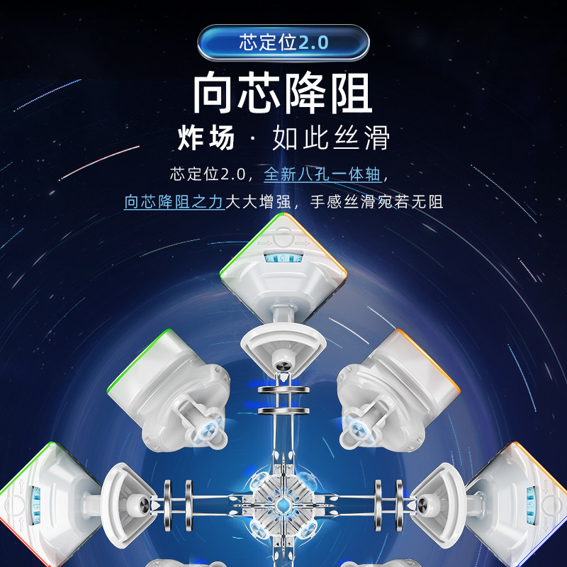 魔域文化华梦TG魔方三阶磁悬浮儿童益智玩具磁力比赛专用竞速2024 - 图2