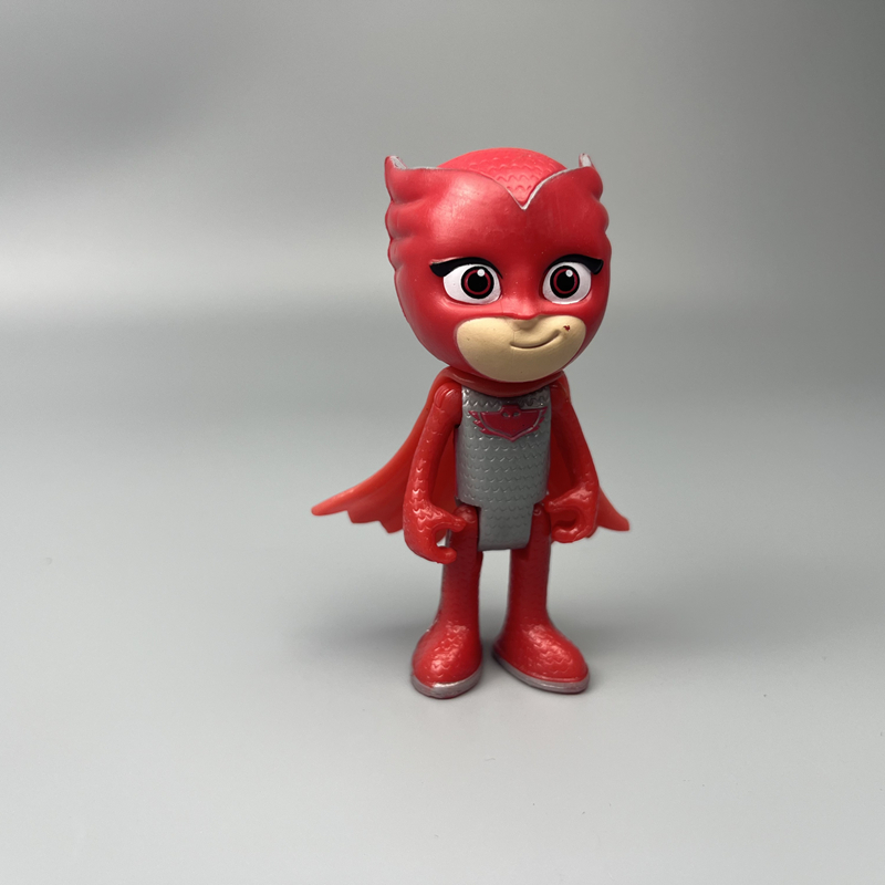 外单睡衣小英雄玩具猫头鹰女飞壁侠手脚可动儿童玩具人偶 - 图0