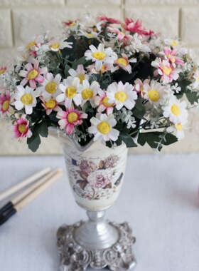 欧式仿真波斯菊婚庆塑料花