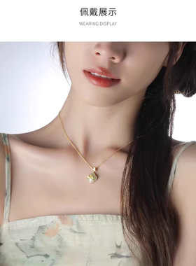 平安扣和田玉银项链吊坠女士2025新款小众配饰送妈妈母亲生日礼物