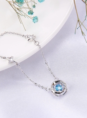 零误差ERROR莫比乌斯三秒心动银项链高级设计感轻奢锁骨链送女友