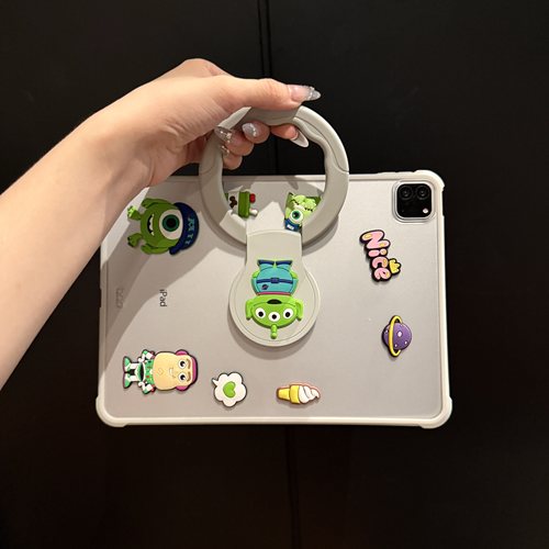 适用ipadair7保护壳5亚克力air6平板保护套苹果mini7第11代2021新款9.7迷你7硬壳带支架3全包pro11可旋转后壳 - 图1