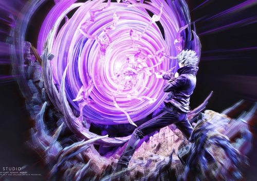 瘾君子 幻想屋 咒术回战 五条悟 虚花茈 限量GK手办模型雕像玩具 - 图2