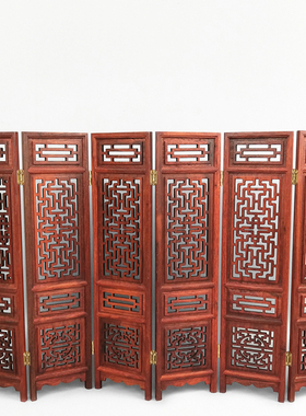 红木中式小家具屏风工艺品