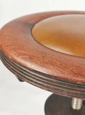 复兴古董家居民国红木荷包蛋转椅