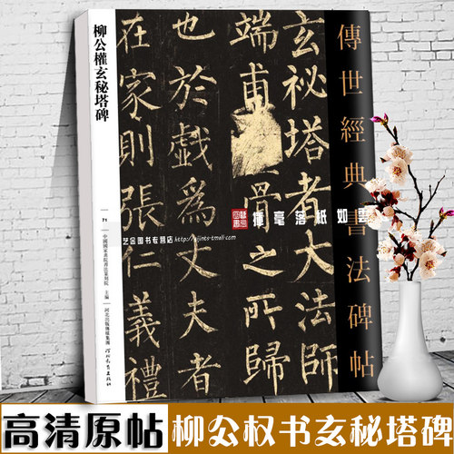 柳公权玄秘塔碑传世经典书法碑帖71  繁体注释柳公权毛笔楷书字帖原碑书法软笔临摹练字帖 河北教育出版社 艺金正品 - 图3