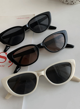 适合圆脸的欧美复古猫眼墨镜