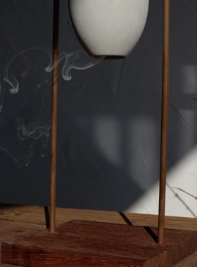 黄铜倒流悬挂香炉新中式客厅