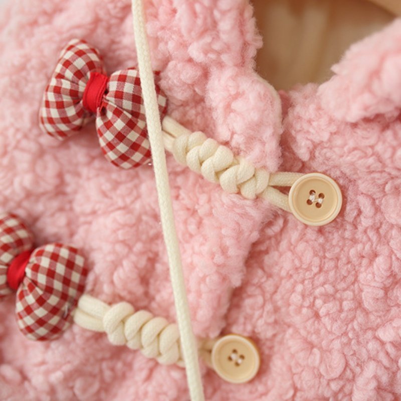 女童加厚加绒2025年新款棉服羊羔毛中小童儿童秋冬洋气羊羔绒外套,淘宝优惠券,粉丝福利购,淘宝优惠卷