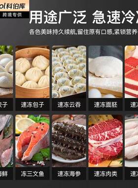 科伯库-80°急速冷冻柜效制冷水饺包子糕点早餐店超市商用快速