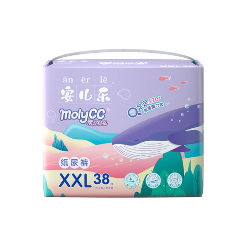 安儿乐魔力吸吸婴儿纸尿裤XXL38片﹡2包共76片透气干爽尿不湿透气 - 图3