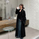 Yingmei woolen jacket for women's super long Korean style loose