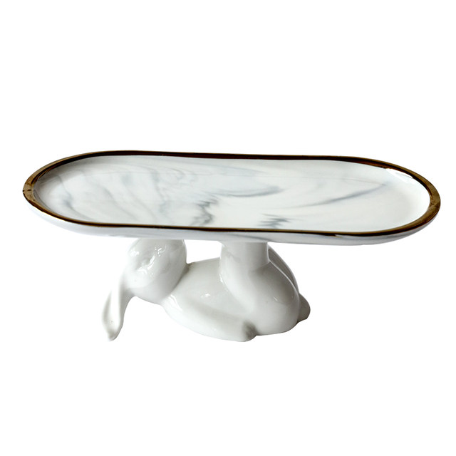 Light luxury ceramic storage tray dessert dessert fruit tray