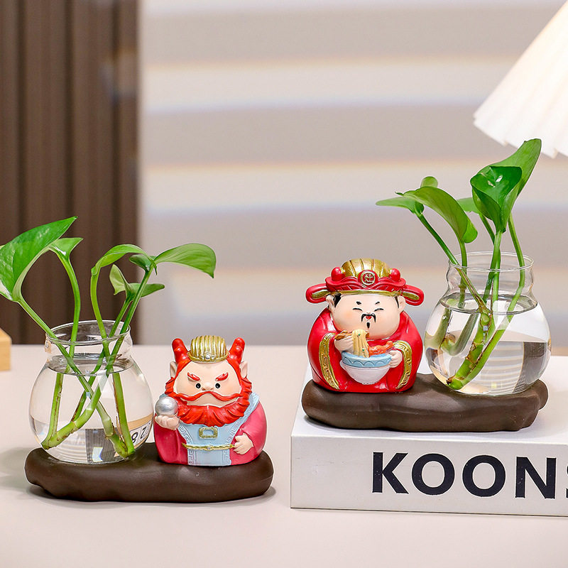 【驱魔钟馗】职场防小人办公室工位解压装饰桌面水培摆件好运礼物,淘宝优惠券,粉丝福利购,淘宝优惠卷