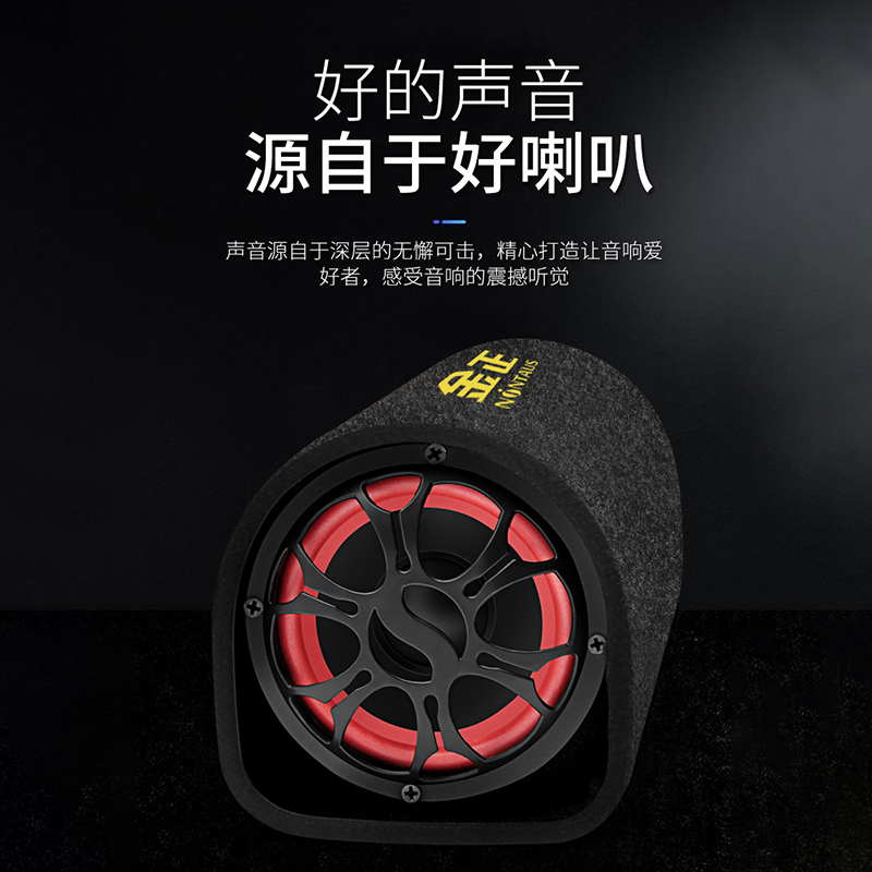 金正诺盛佳专卖店金正超重低音炮12V24V汽货车载音响大功率便携式无线蓝牙收款音箱2