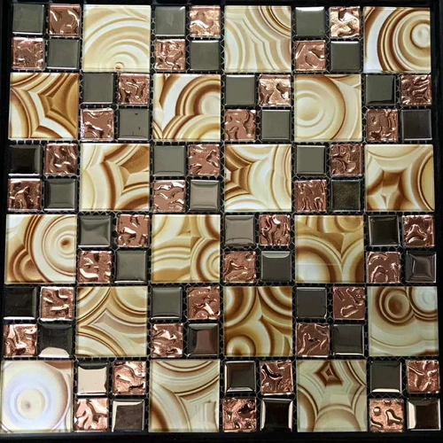 Стеклянная металлическая наклейка на стену, головоломка, мозаика, прямые продажи с завода