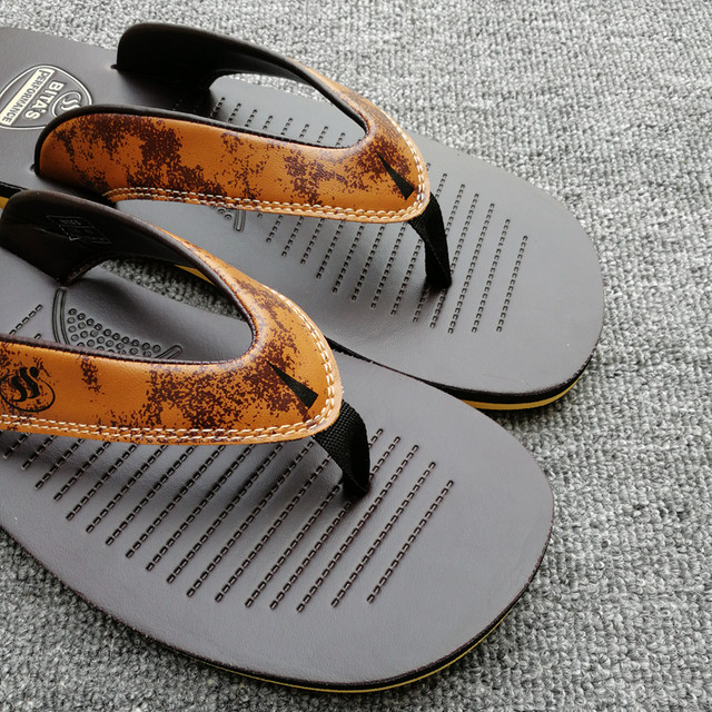 Vietnam imported Pingxin natural rubber flip-flops for men, men's shoes, Vietnamese beach sandals, non-slip and wear-resistant