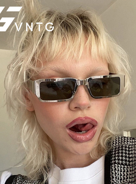 VNTG墨镜薄片金属小众设计感ins风赛博朋克防紫外线uv400太阳眼镜