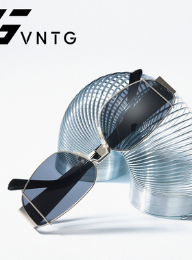VNTG墨镜多边形金属框架时髦前卫ins风防紫外线显脸小太阳眼镜