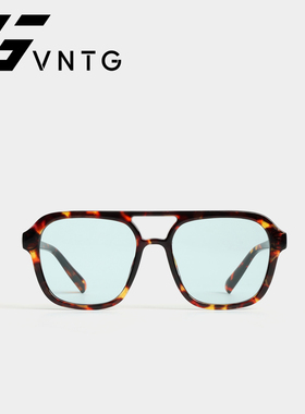 VNTG墨镜复古双梁设计大框飞行员时尚ins风防紫外线UV400太阳眼镜