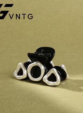 发夹复古简约金属小香风