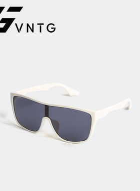 VNTG墨镜白边撞色设计ins风大框架显脸小防紫外线uv400太阳眼镜