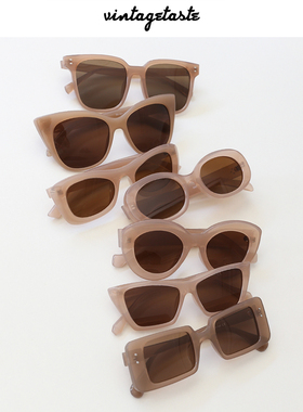 VINTAGETASTE奶茶色墨镜