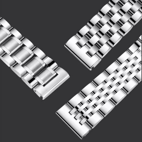 适配康斯登表带钢带男女款实心不锈钢精钢蝴蝶扣原装表链金属20mm - 图3